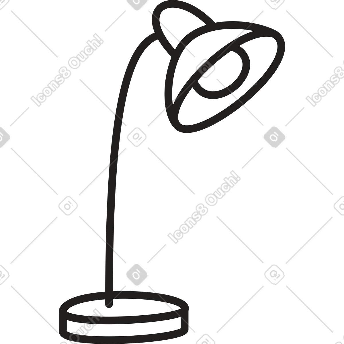 Illustration Lampe dans le style Little à télécharger aux formats PNG, SVG