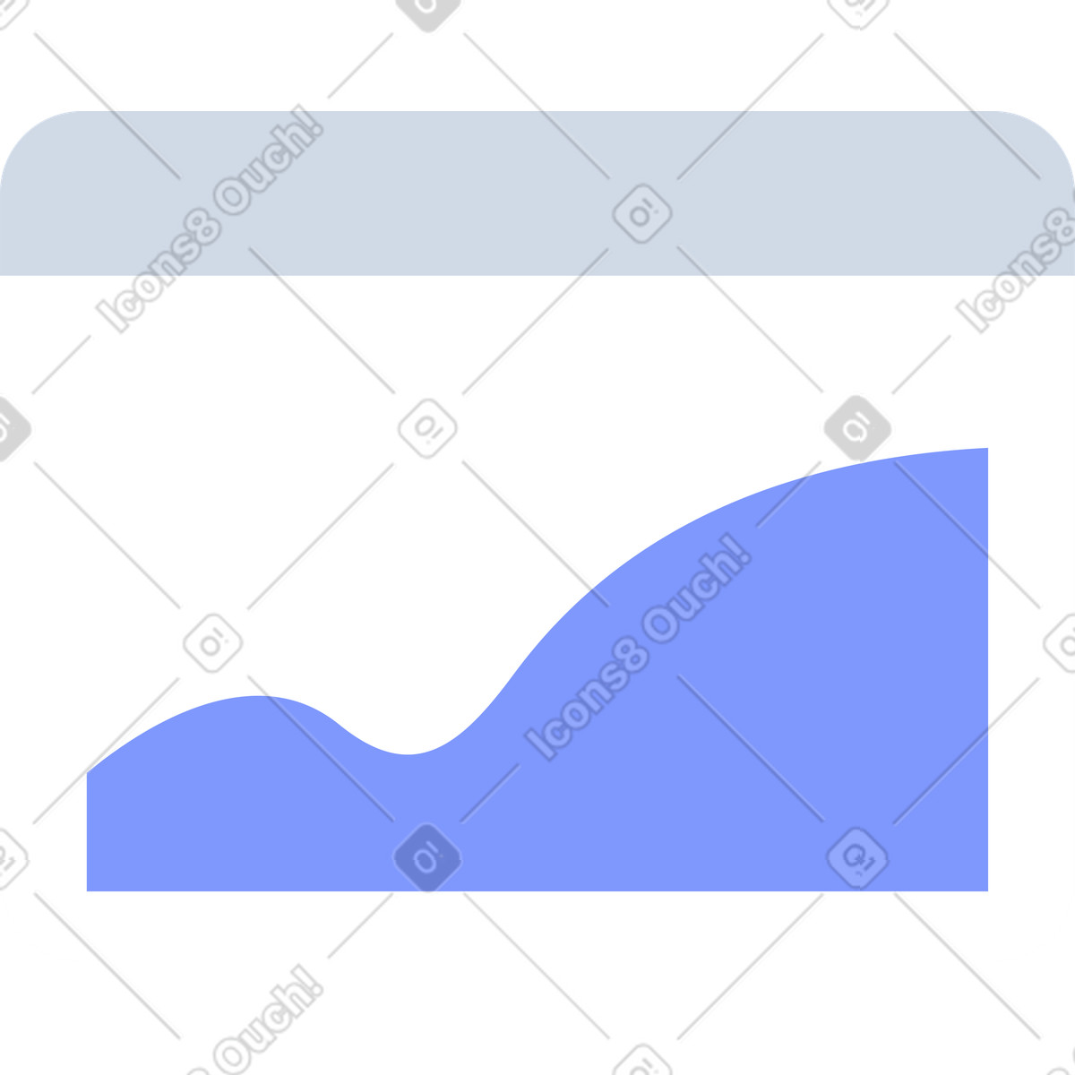 Grafico ad area sulla diapositiva della presentazione illustrazione in stile System scarica in PNG, SVG