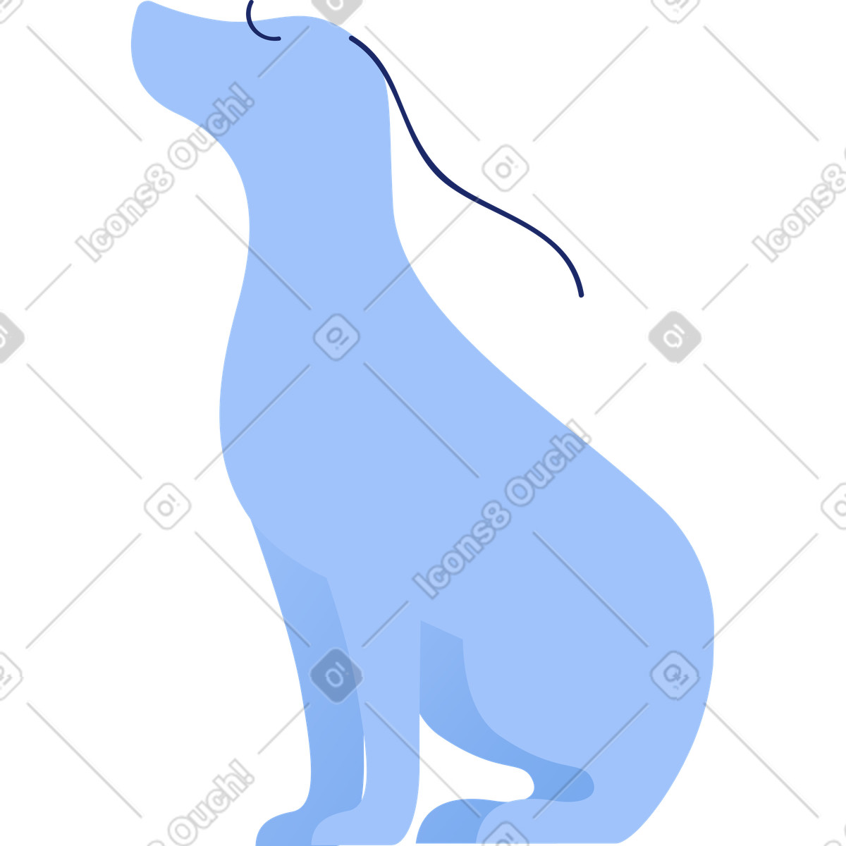 Cane illustrazione in stile Clip scarica in PNG, SVG