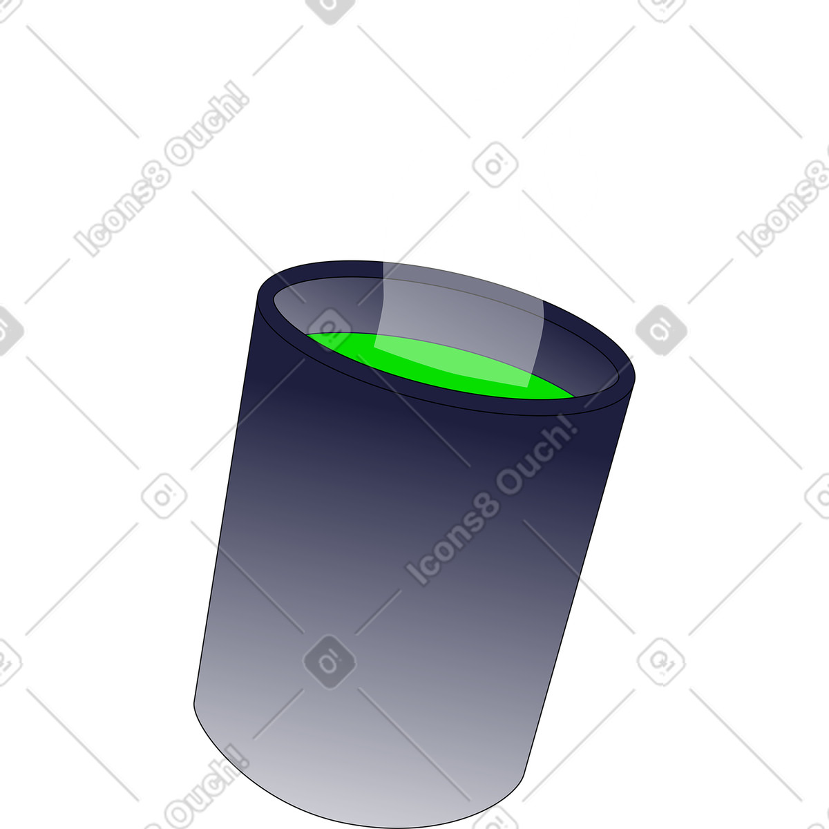 Ilustración Una taza de bebida caliente en estilo Pop a descargar en PNG y SVG