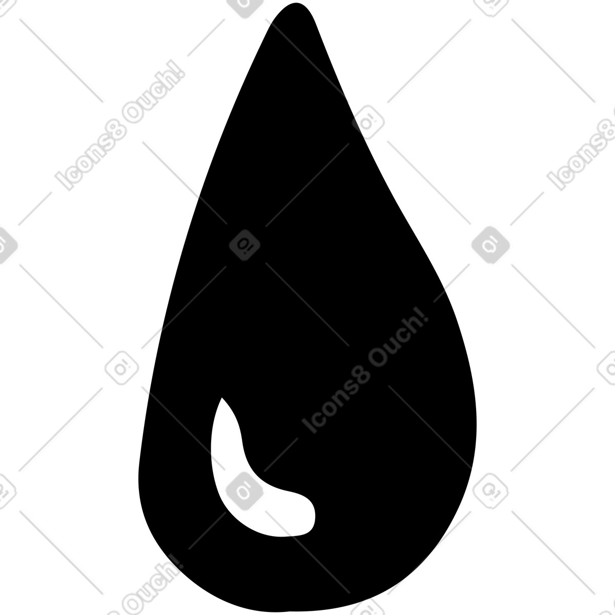 Drop illustration in Line style download in PNG, SVG