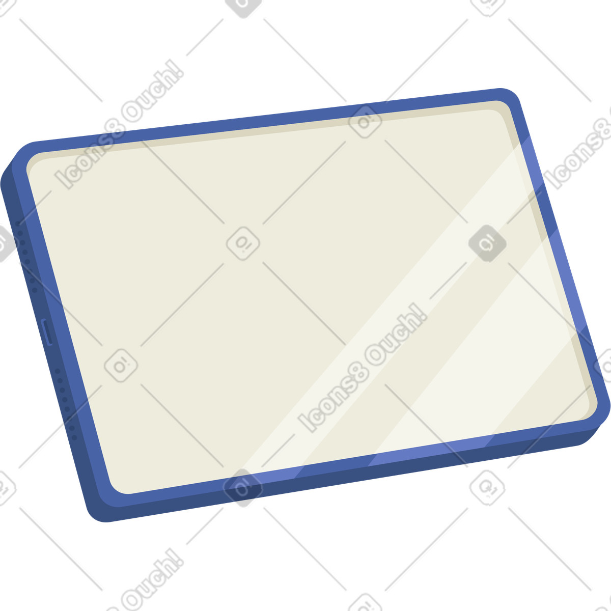 Ilustración Tableta en estilo Social a descargar en PNG y SVG