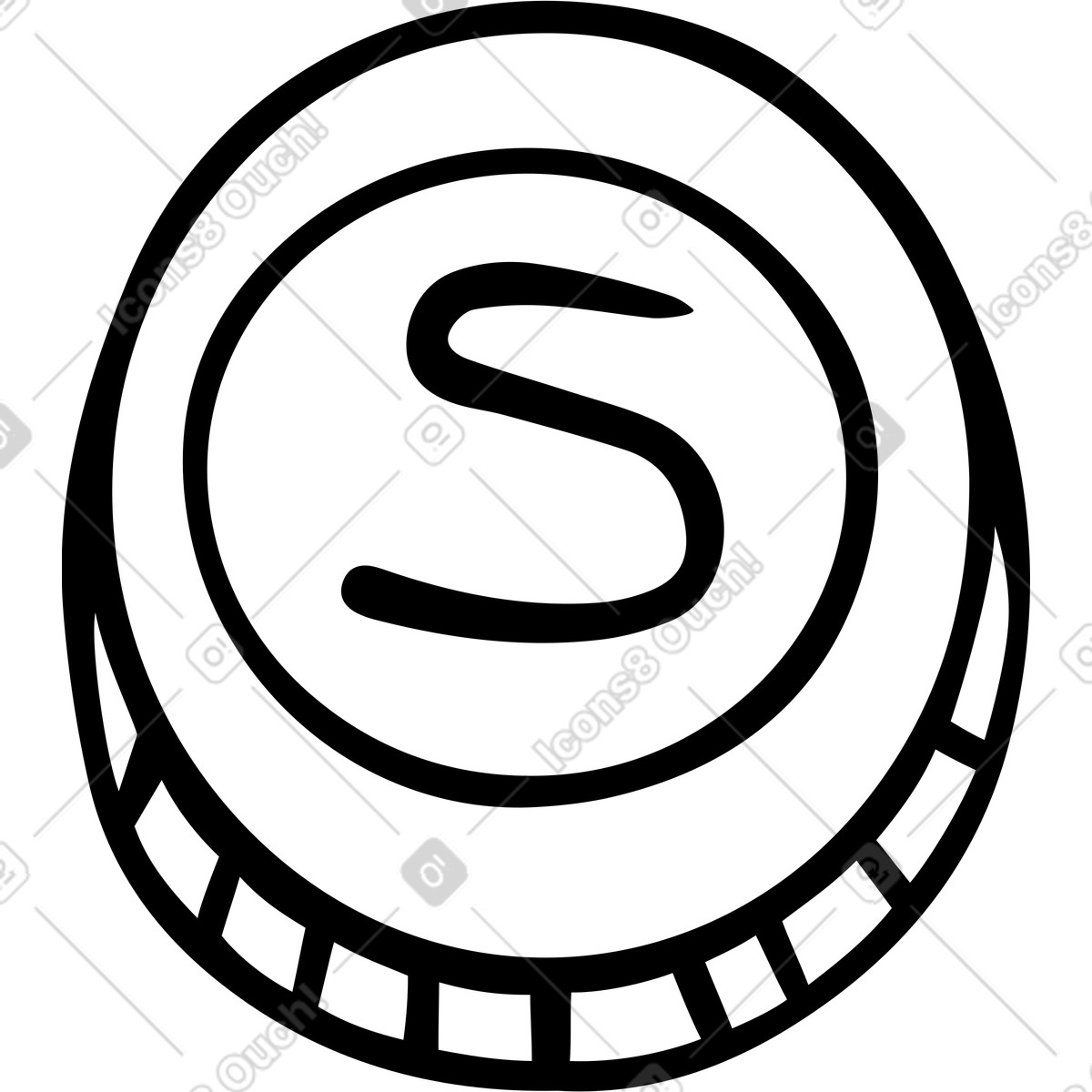 Coin illustration in PNG, SVG