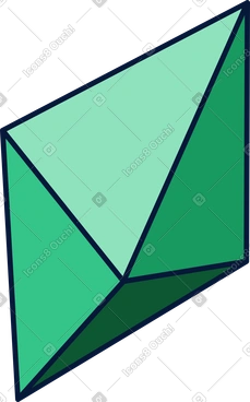 Cristal vert PNG, SVG