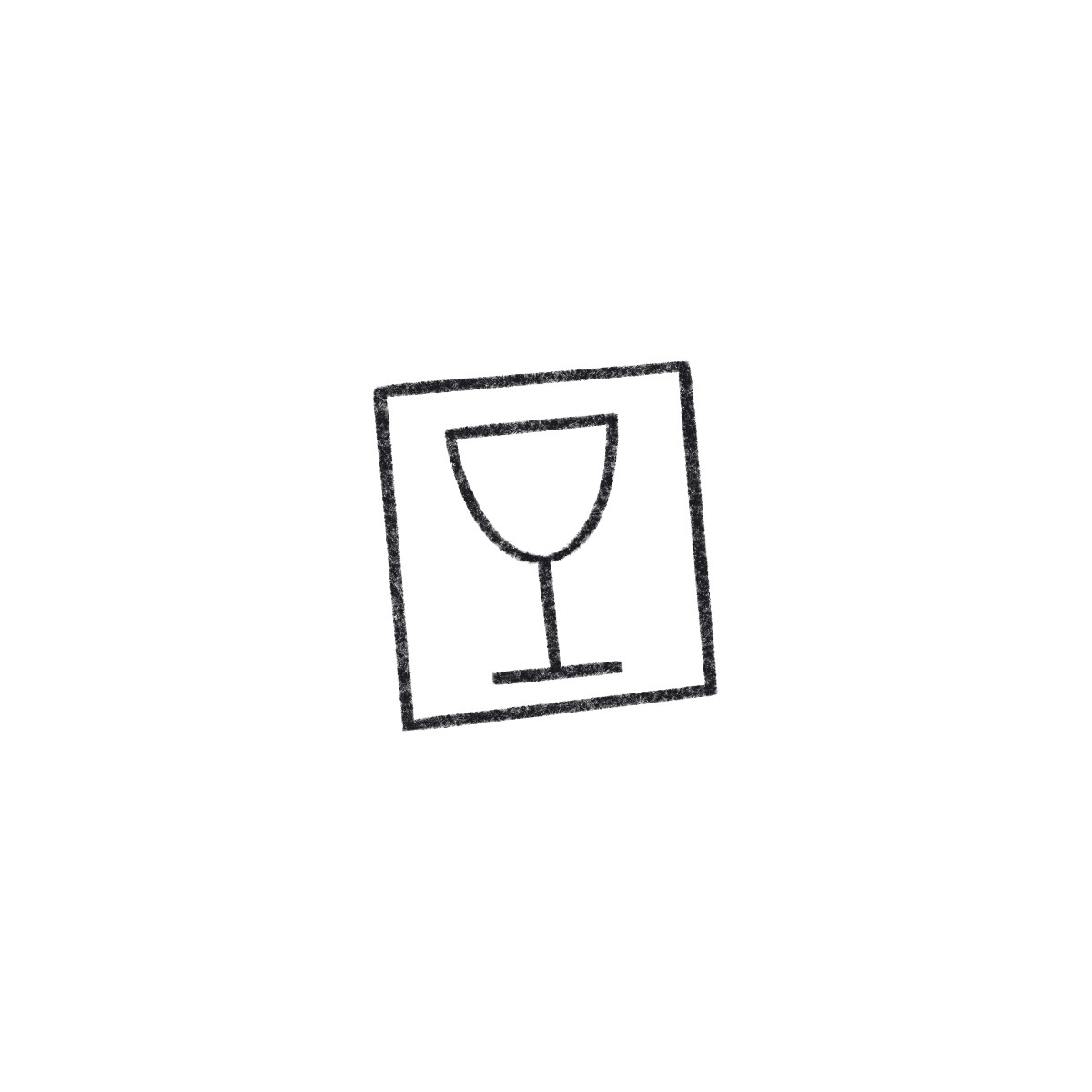 Illustration Fragile item icon dans le style Bonbon Line à télécharger aux formats PNG, SVG