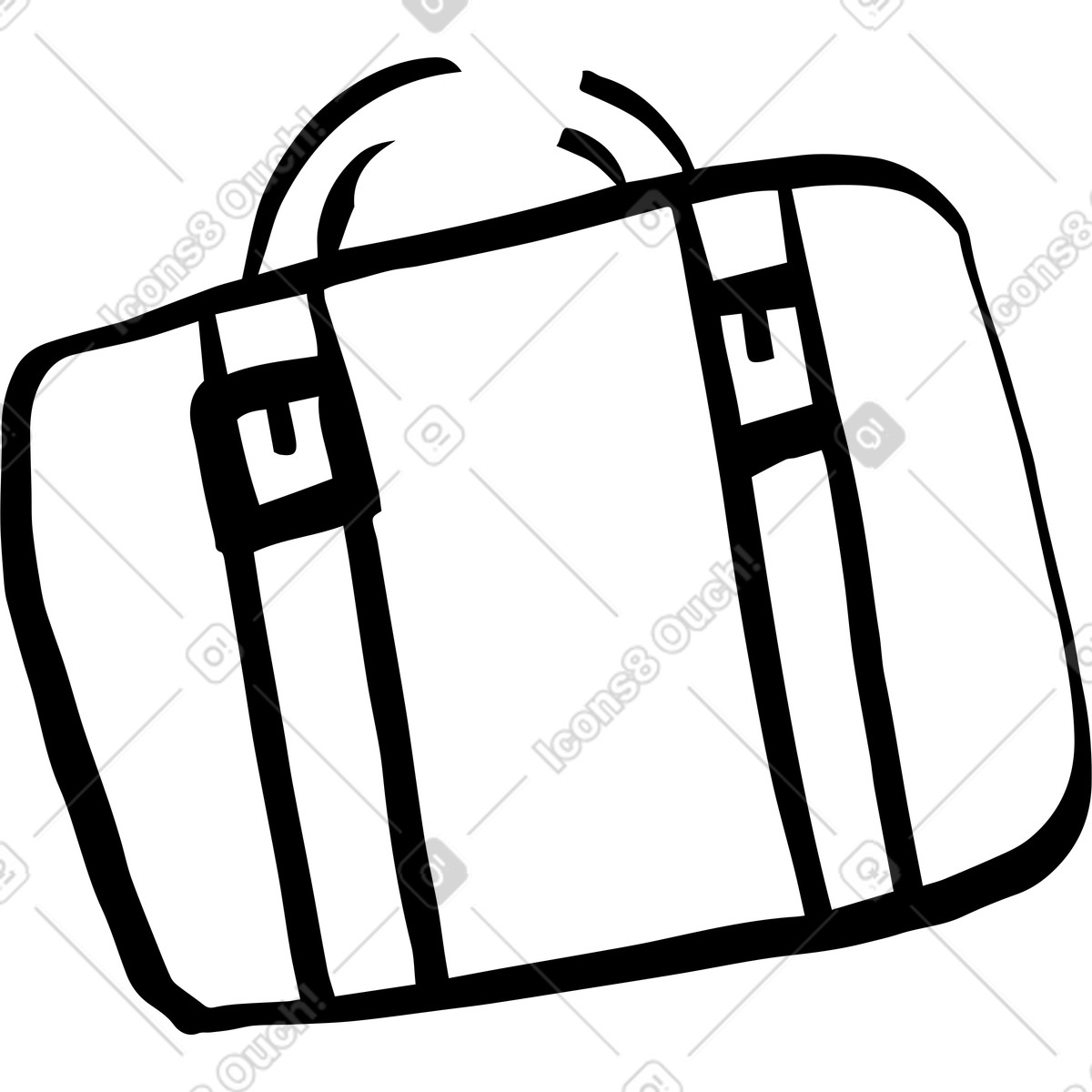 Valigia vecchio stile illustrazione in Journal scarica in PNG, SVG