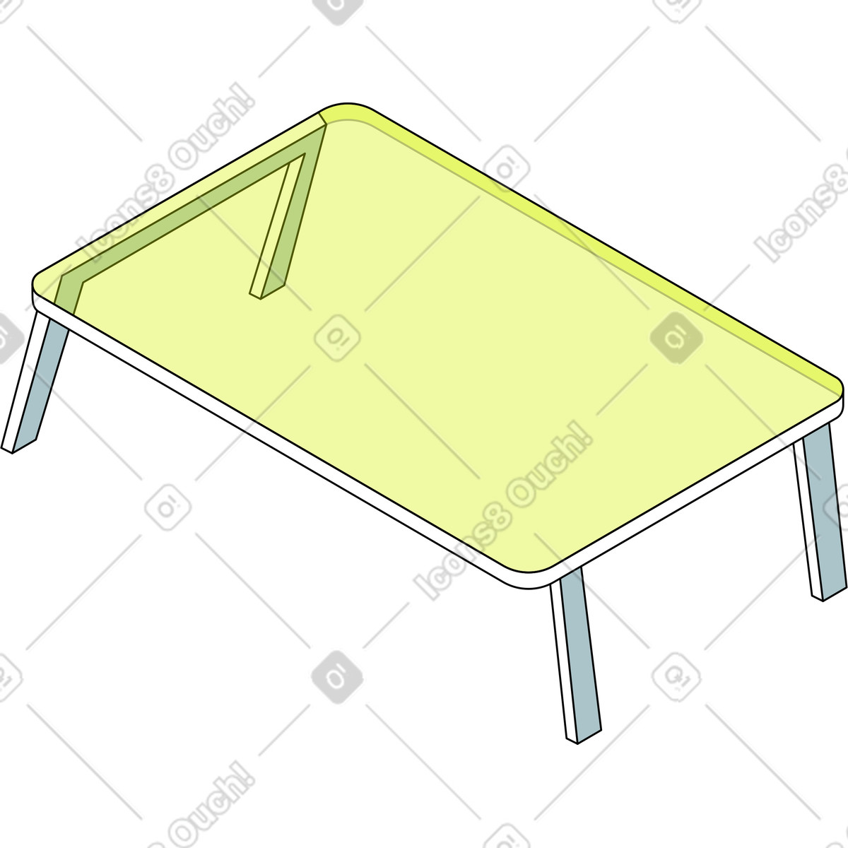 Illustration Table basse dans le style Isometric à télécharger aux formats PNG, SVG