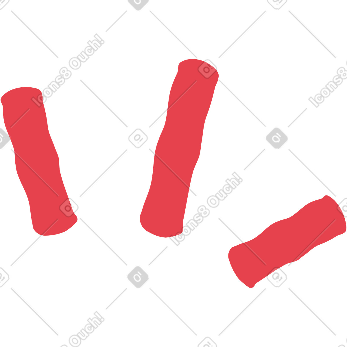 Red lines-Illustration im Stripy-Stil als Download in PNG, SVG