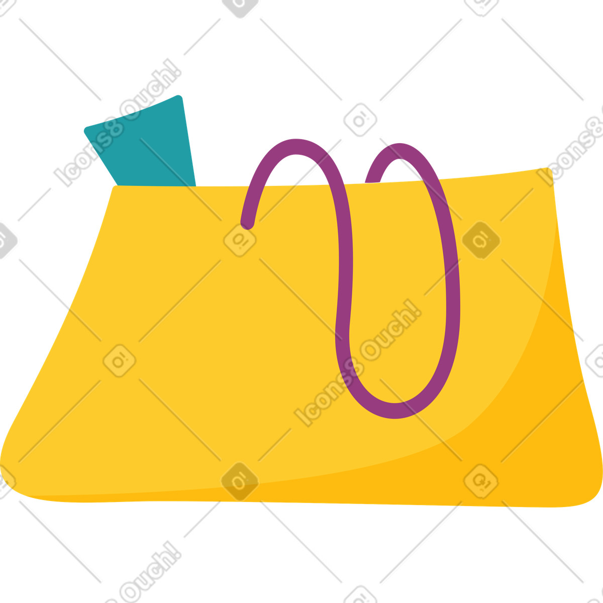Tasche strand-Illustration im Sammy-Stil als Download in PNG, SVG