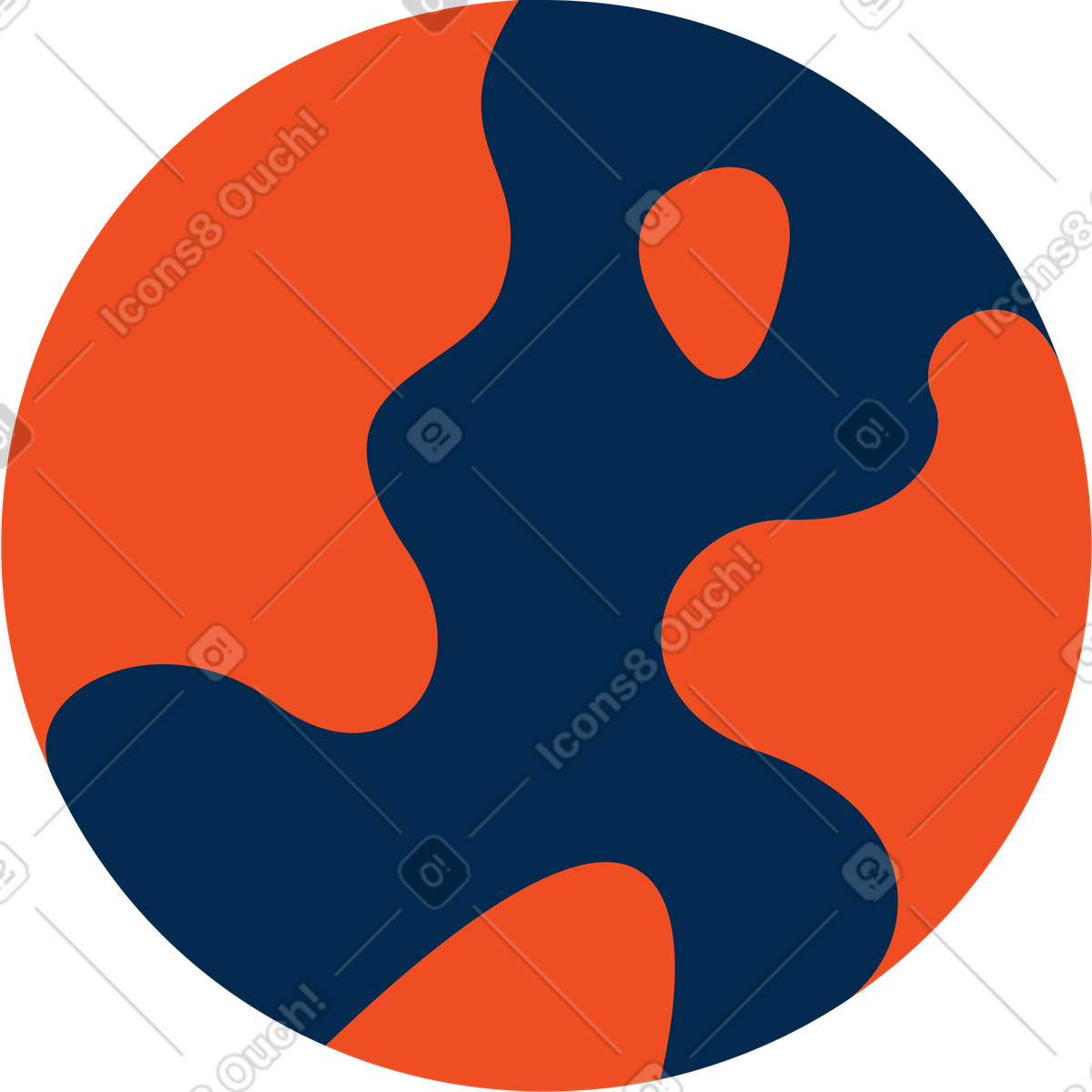 Flame スタイルの Planet のイラストをPNG、SVG形式でダウンロード