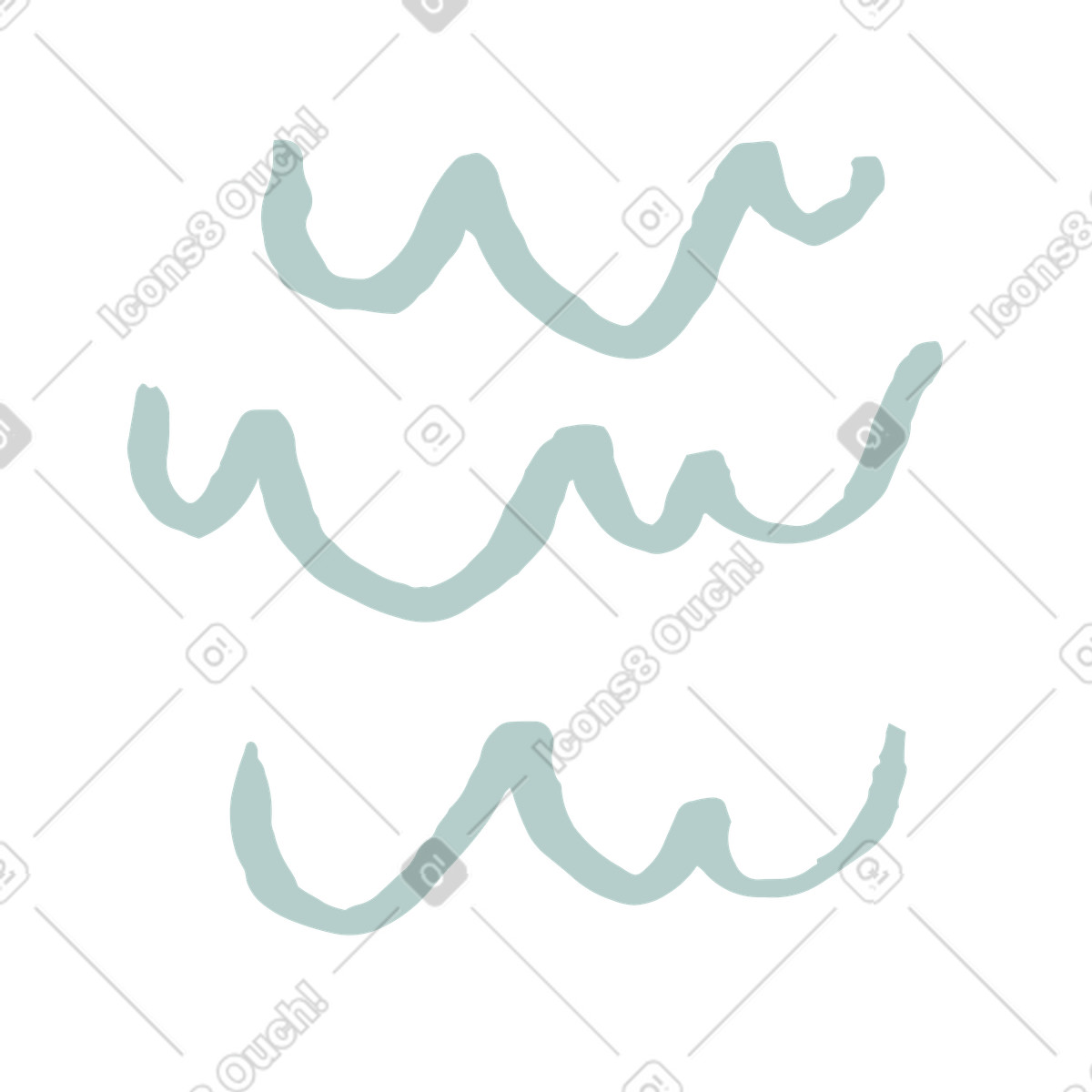 下载 Scandi 风格的 柔和的波浪线 插画，支持 PNG、SVG 格式