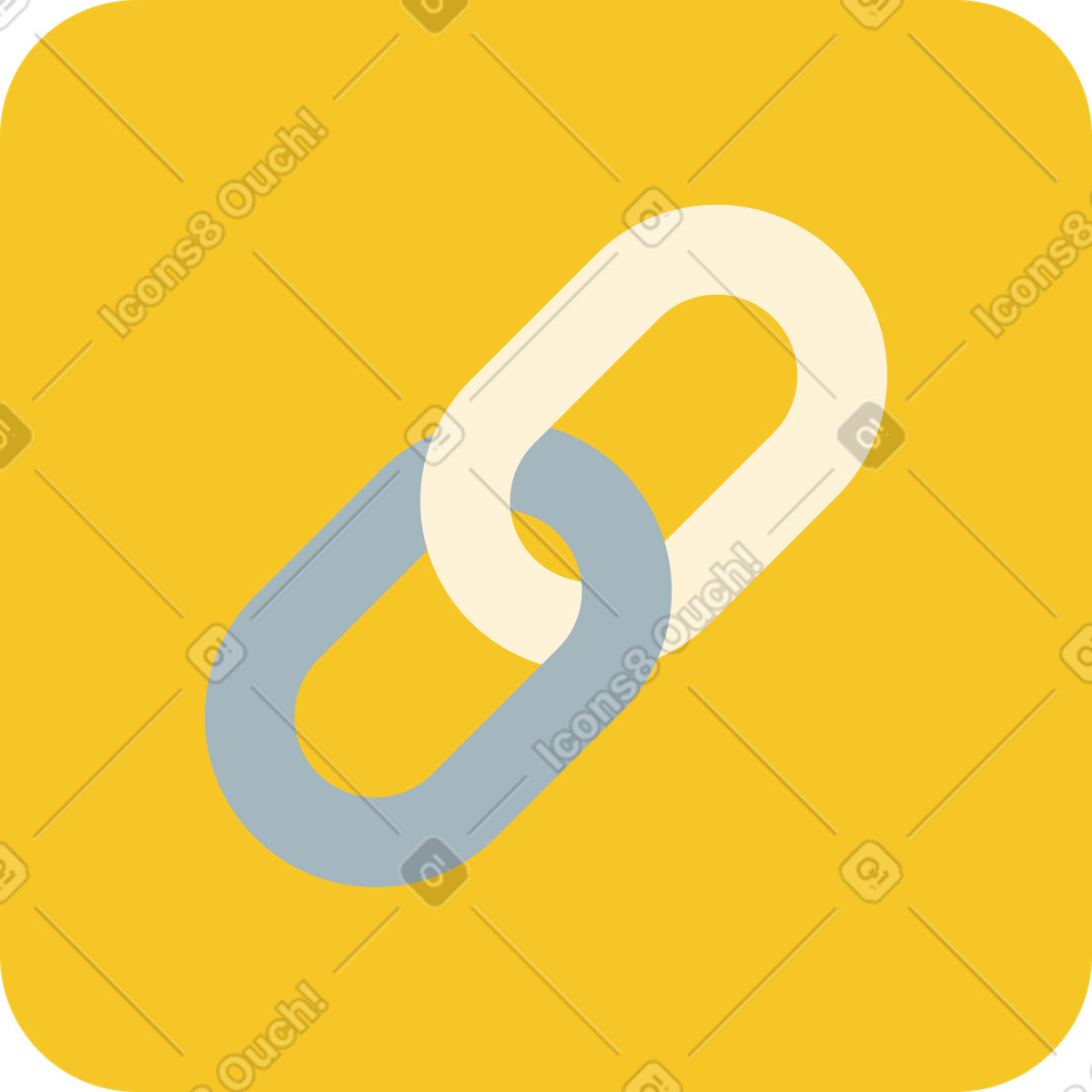 Ilustração de Ícone link em no estilo Catchy para baixar em PNG, SVG
