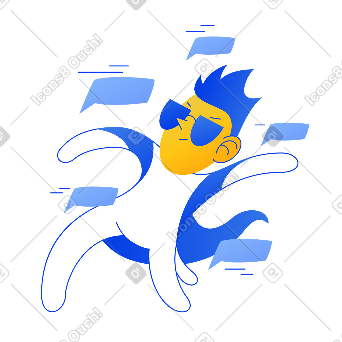 Smm-spezialist-Illustration im Buddy-Stil als Download in PNG, SVG