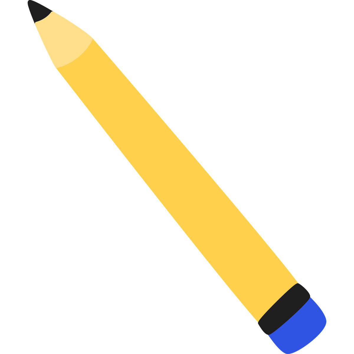 Simple pencil illustrazione in stile Bouncy scarica in PNG, SVG