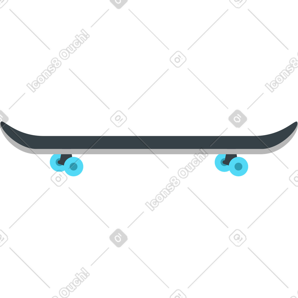 Ilustração de Skate em no estilo Active para baixar em PNG, SVG