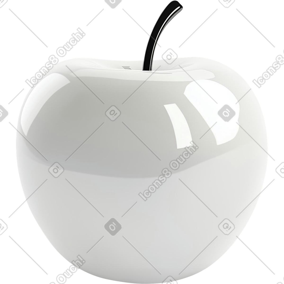 Ilustração de Maçã porcelana esmaltada em no estilo Experimental para baixar em PNG, SVG