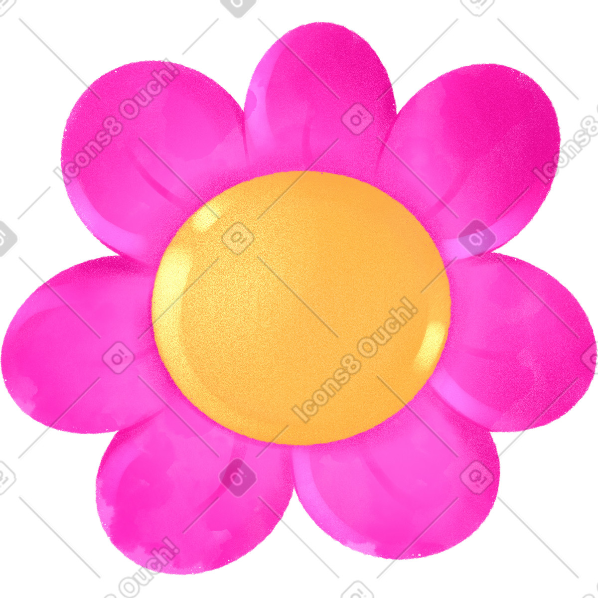 Иллюстрация Pink flower в PNG и SVG