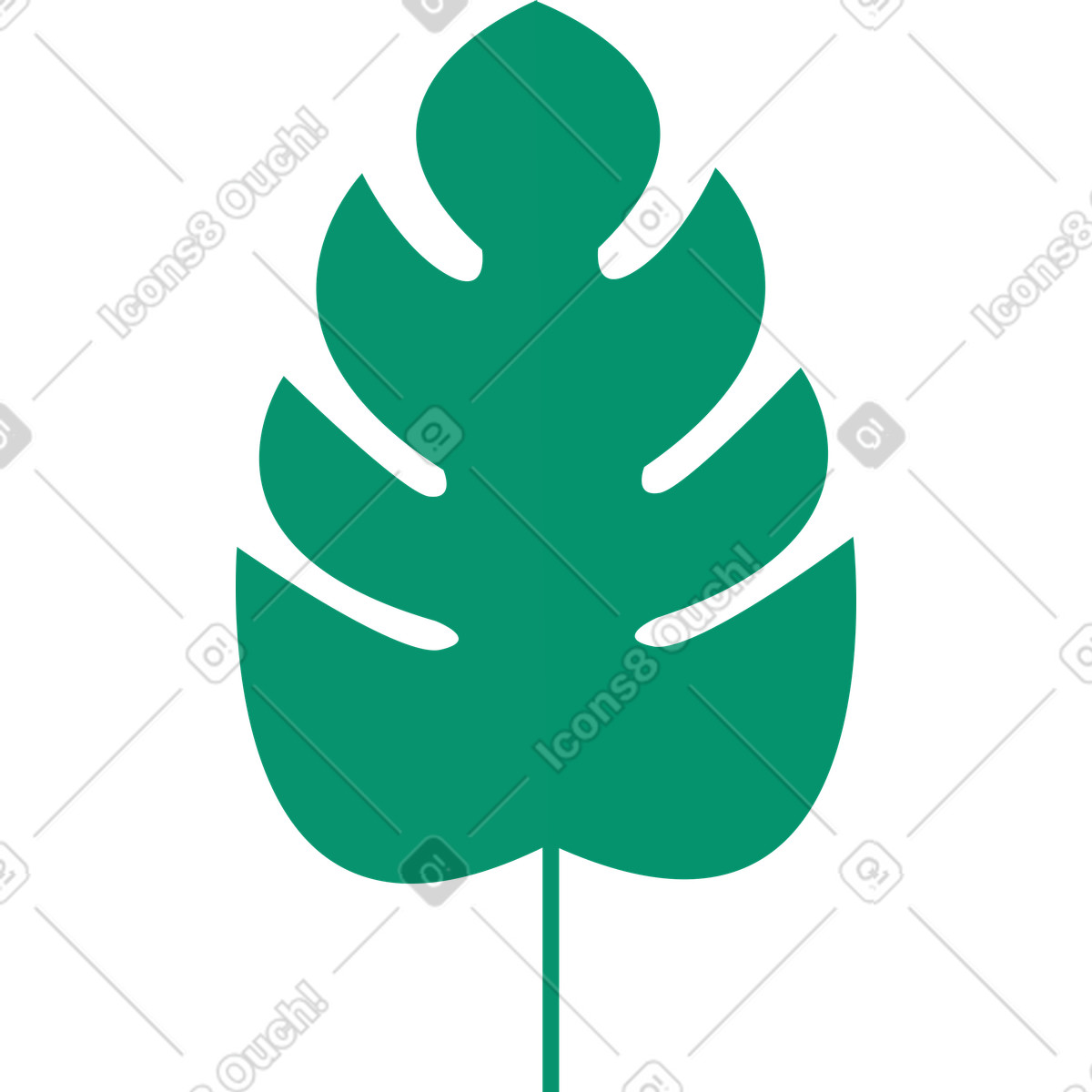 Ilustração de Folha em no estilo Spot para baixar em PNG, SVG