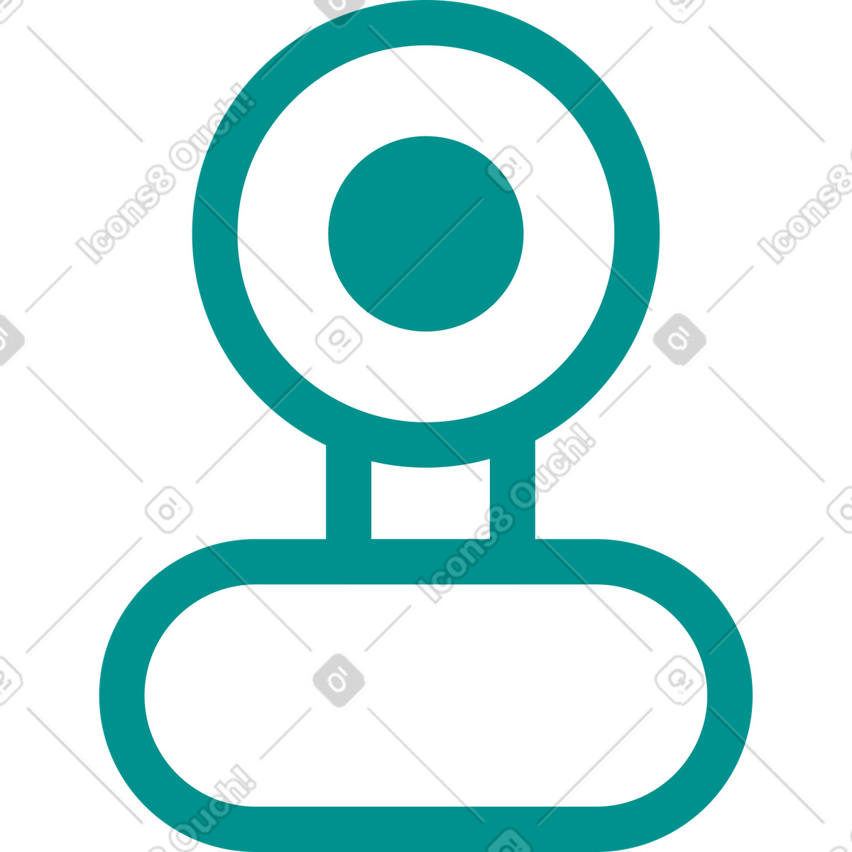 Web-kamera-Illustration im Natty-Stil als Download in PNG, SVG