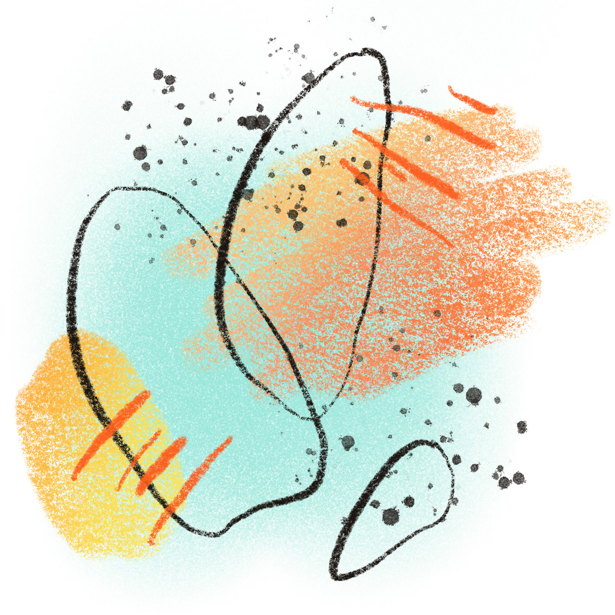 Иллюстрация Abstract chalk brush texture shapes в стиле Textures — скачать в форматах PNG, SVG