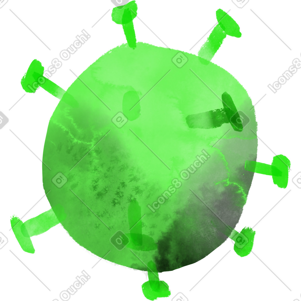 下载 Inky 风格的 病毒 插画，支持 PNG、SVG 格式