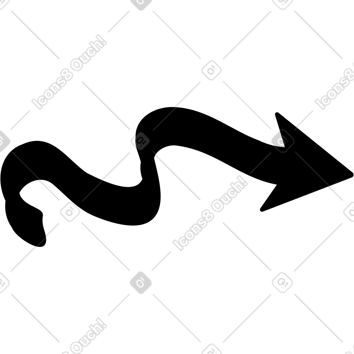 Twirl スタイルの 黒矢波 のイラストをPNG、SVG形式でダウンロード