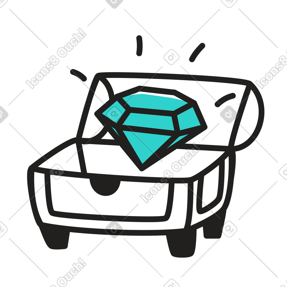 Иллюстрация Специальное предложение с diamond treasure в PNG и SVG