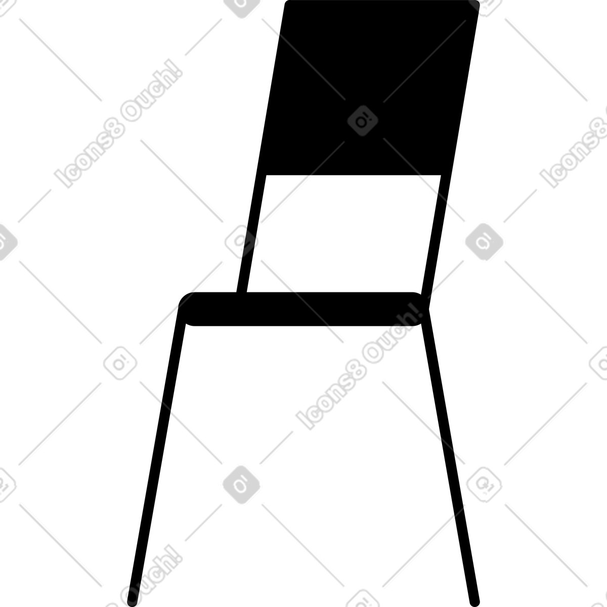 下载 Mochi 风格的 椅子 插画，支持 PNG、SVG 格式