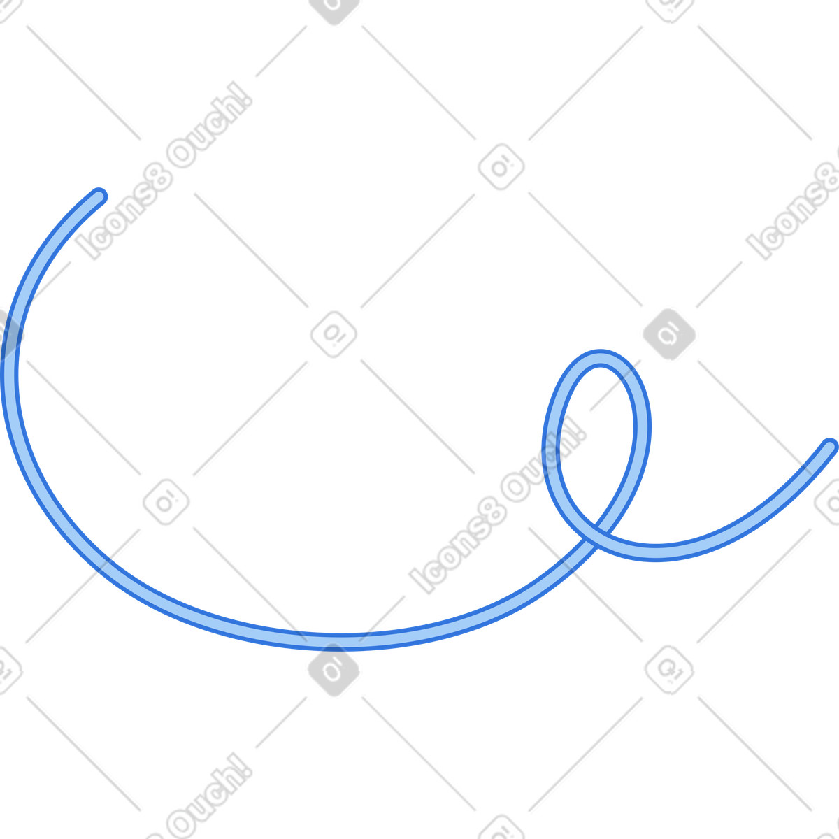 Illustration Ligne courbe dans le style Sky à télécharger aux formats PNG, SVG