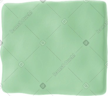 녹색 천으로 된 3d 정사각형 몸통 PNG, SVG