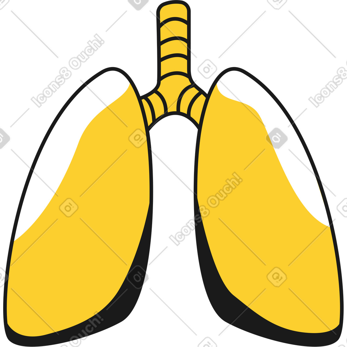 Lunge-Illustration im Taxi-Stil als Download in PNG, SVG