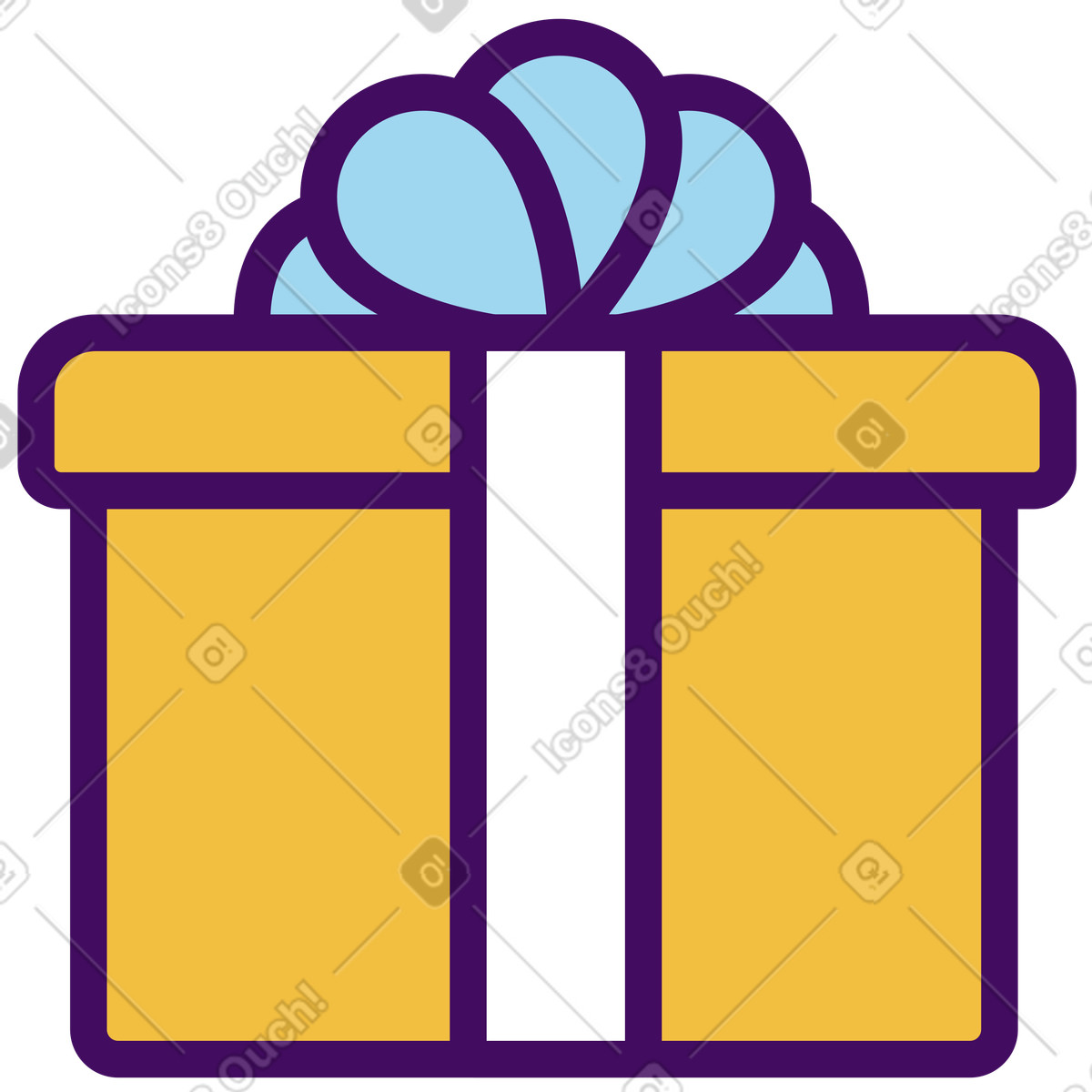 Ilustração de Caixa presente em no estilo Simplistic para baixar em PNG, SVG