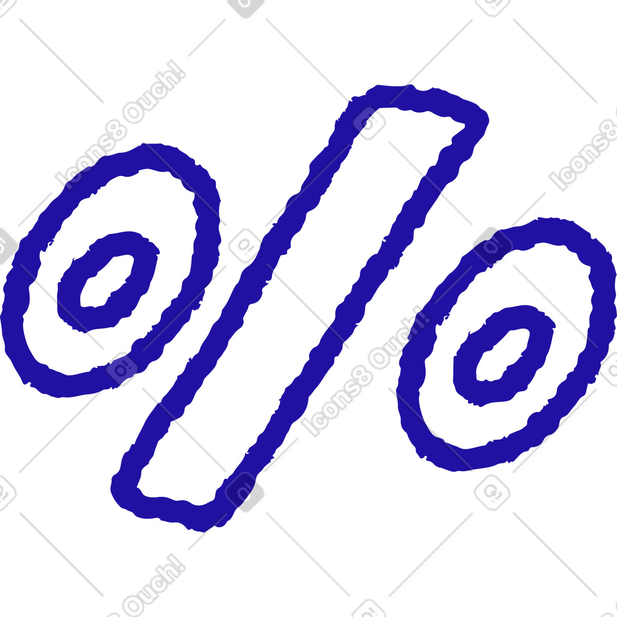 Illustration Icône de pourcentage dans le style Whimsy à télécharger aux formats PNG, SVG