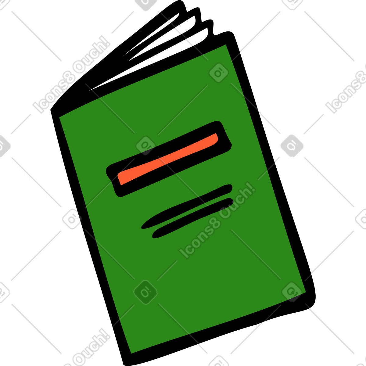 Book illustration in Comic style download in PNG, SVG