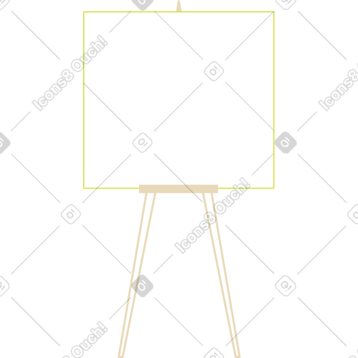 下载 Juicy 风格的 演示文稿的画架 插画，支持 PNG、SVG 格式