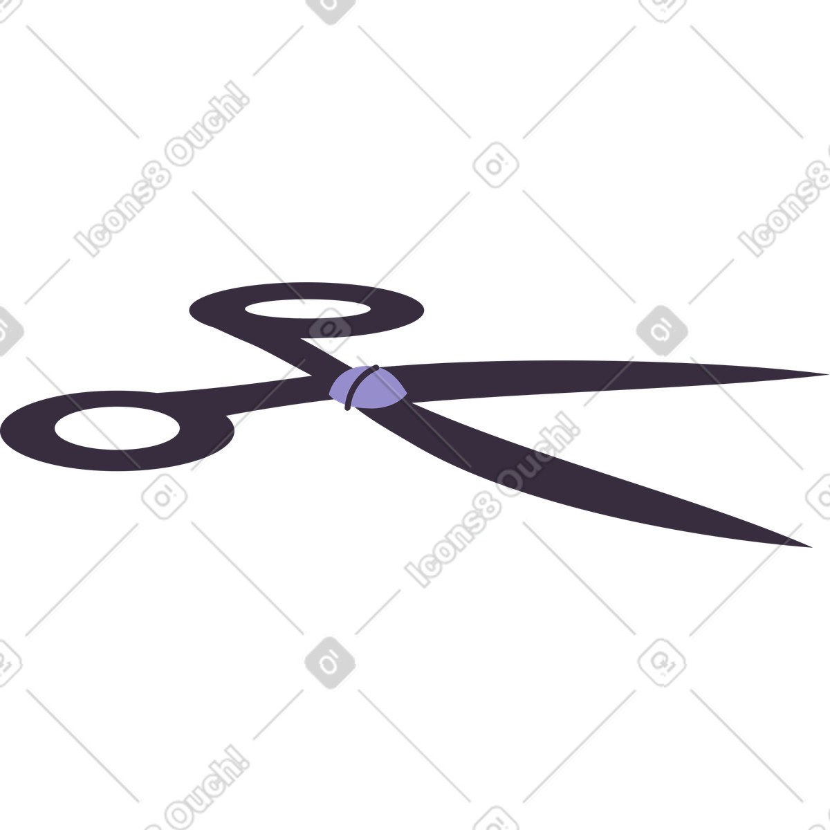 Pale 스타일의 가위 일러스트레이션 PNG, SVG 다운로드