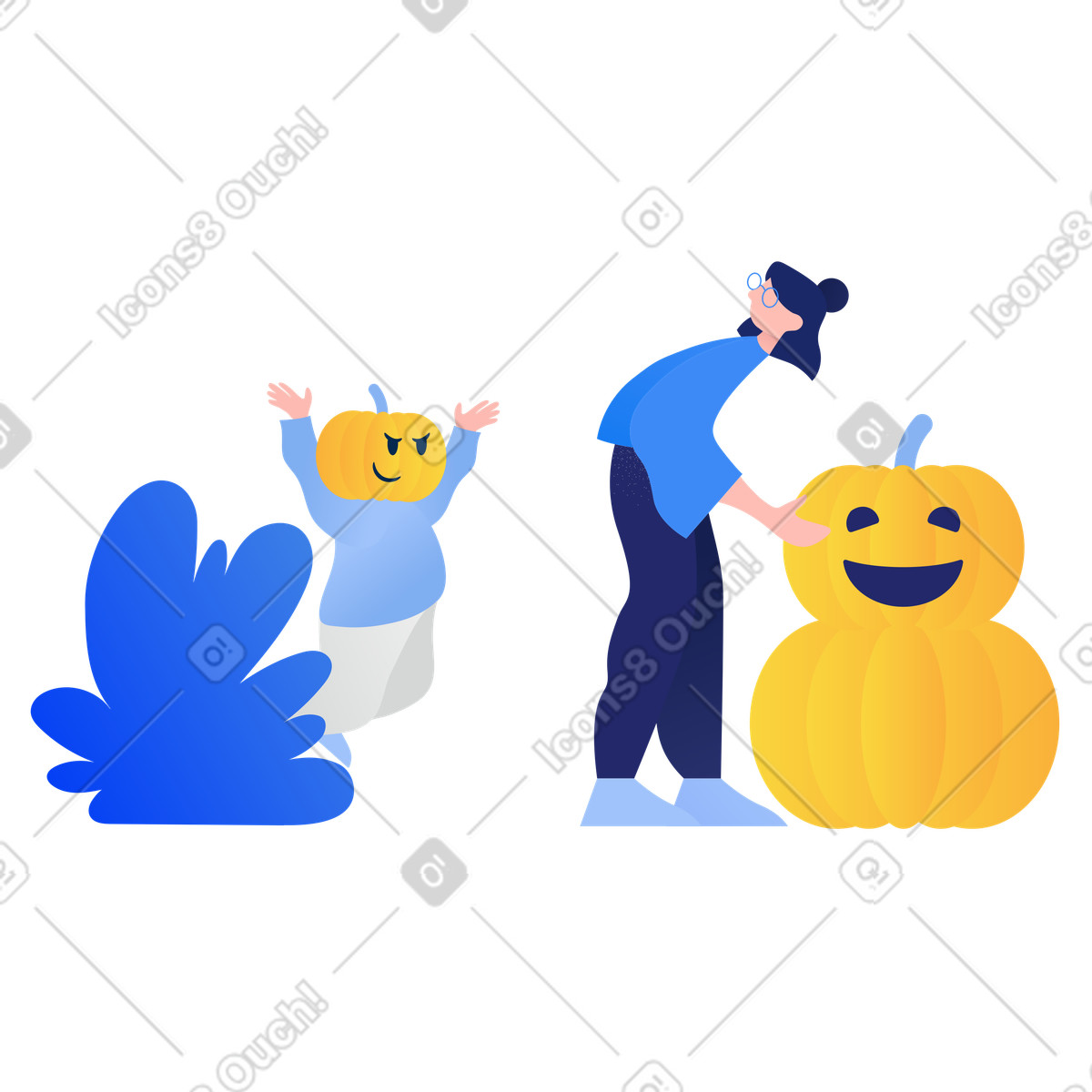 Ilustración ¡booo! en estilo Clip a descargar en PNG y SVG