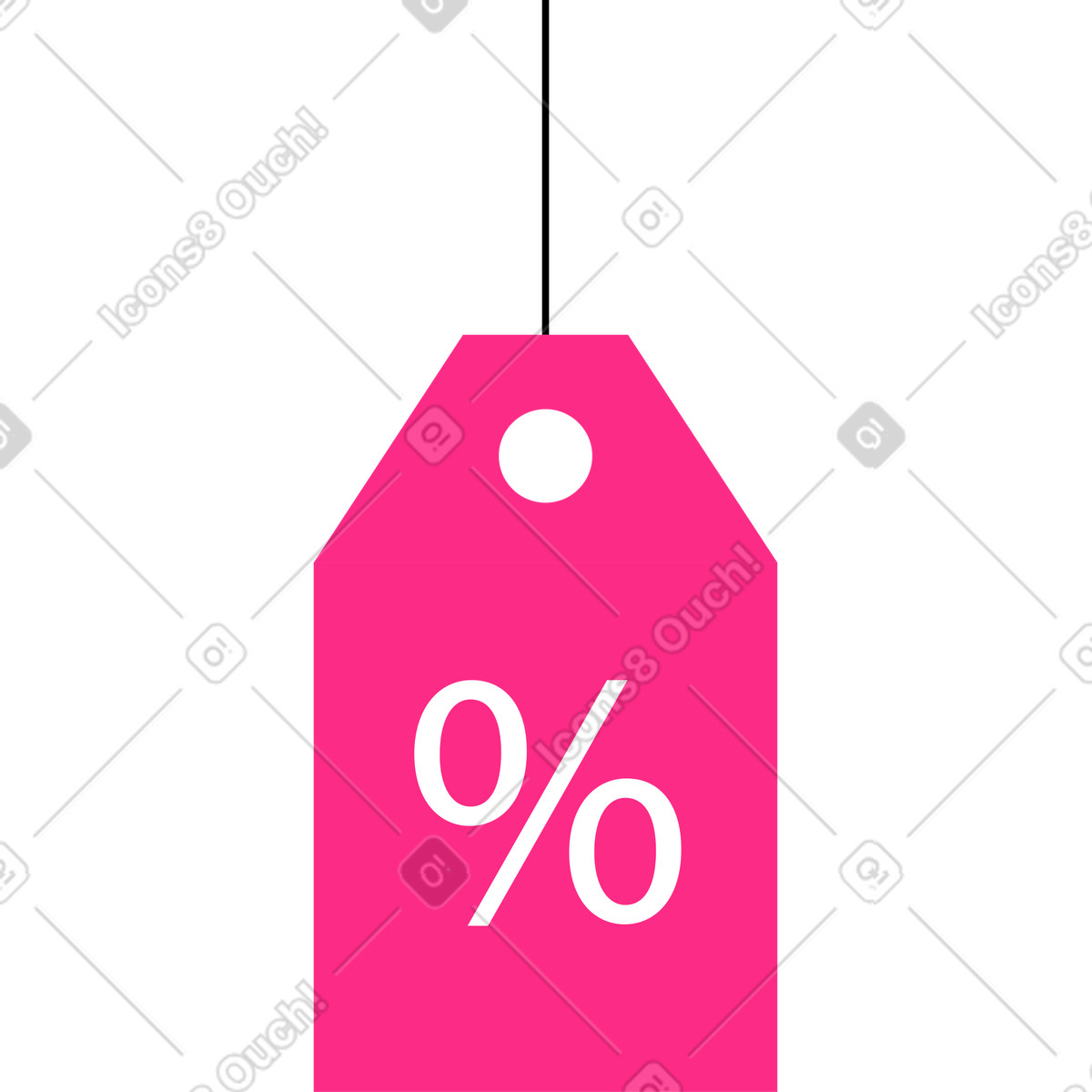 Tag di sconto illustrazione in stile Knotty scarica in PNG, SVG