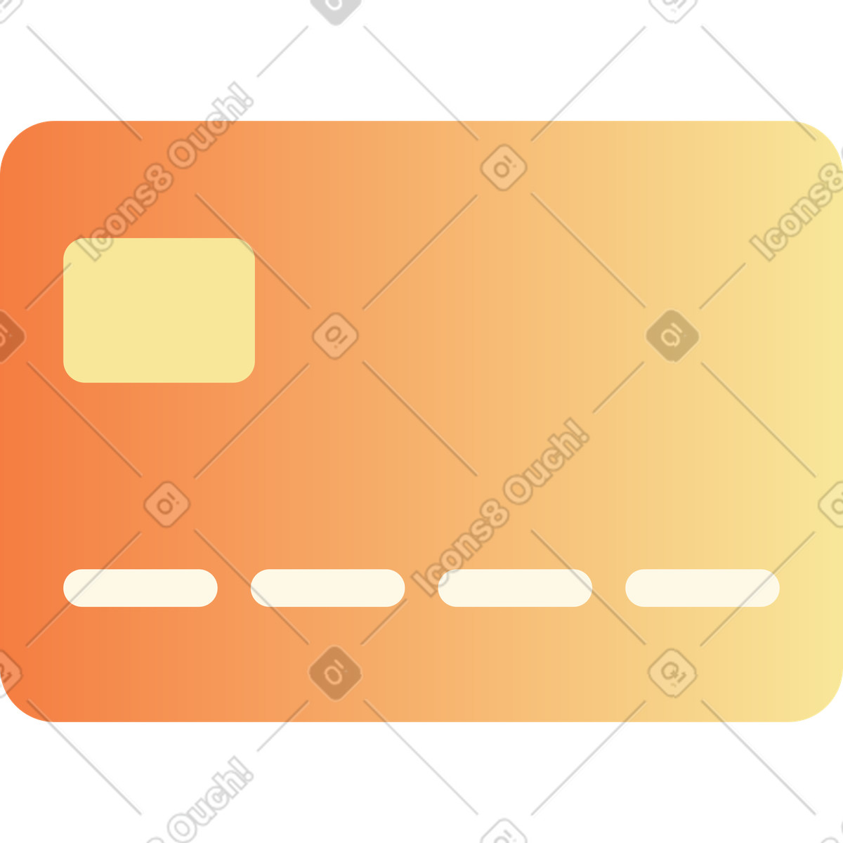 Gelbe kreditkarte-Illustration im Beam-Stil als Download in PNG, SVG