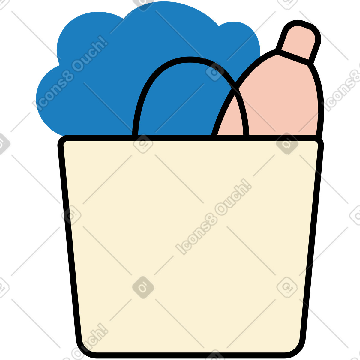 Kit di pulizia illustrazione in stile Jelly scarica in PNG, SVG