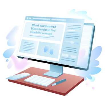 A computer screen is positioned on a wooden desk, displaying a webpage filled with various articles and diagrams related to "jelqing techniques." The background of the screen is a light gradient of pastel colors, and various tabs can be seen open, showcasing different resources. A notebook and a pen are placed next to the computer, indicating a learning session. Soft natural light filters through a nearby window, casting gentle shadows on the desk. Several images of instructional graphics are visible on the screen.