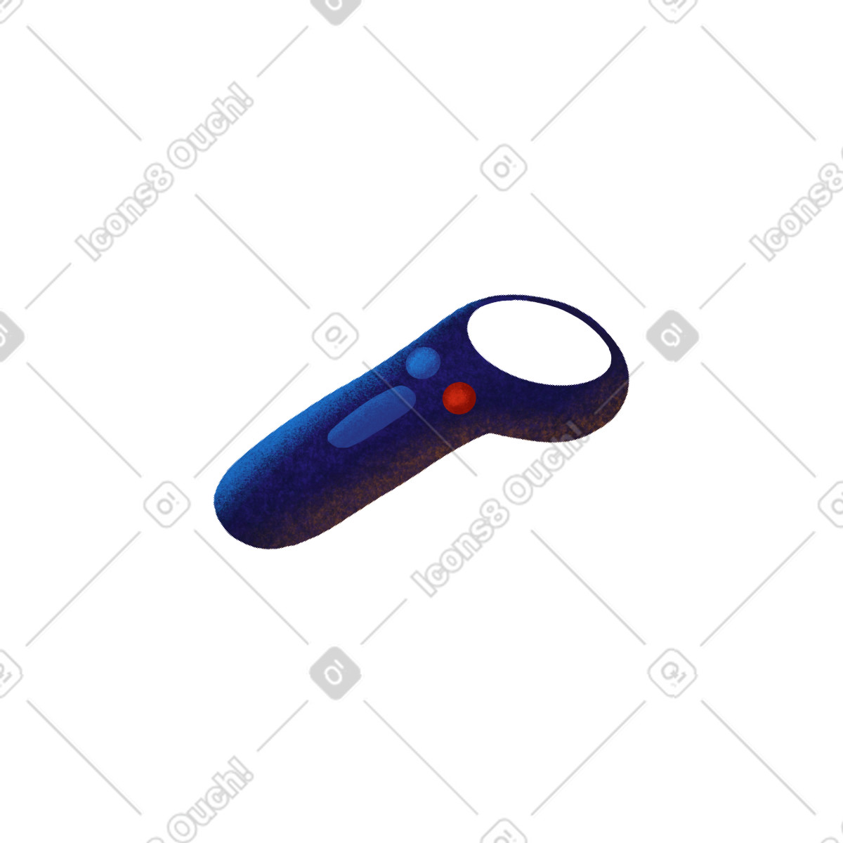 Controller vr blu illustrazione in stile Gleam scarica in PNG, SVG