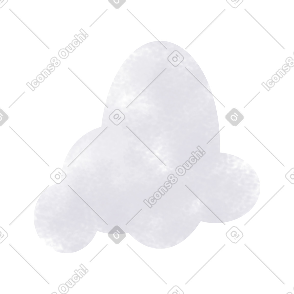 Cloud-Illustration im Family-Stil als Download in PNG, SVG