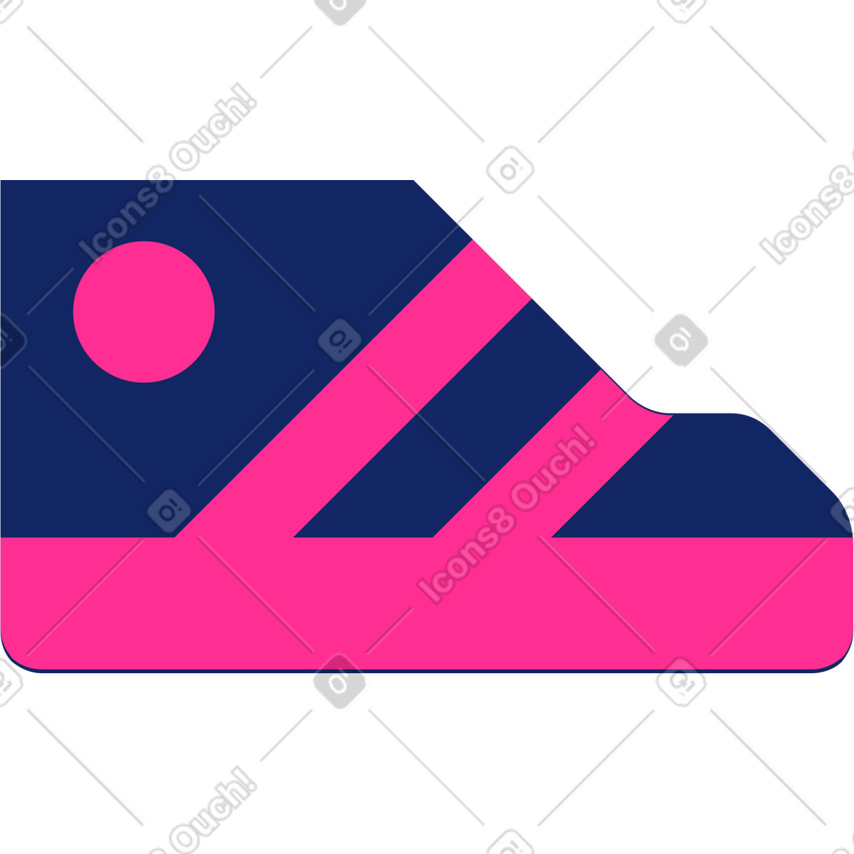 Boot illustration in Cyborg style download in PNG, SVG