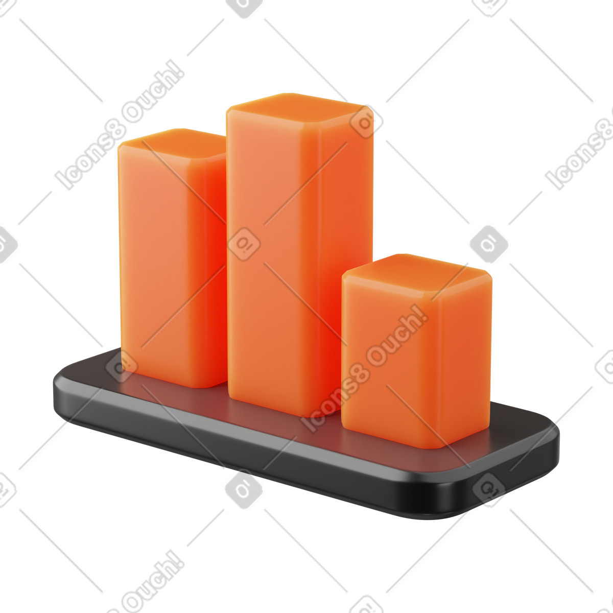 Statistics, bar chart  illustration in PNG, SVG