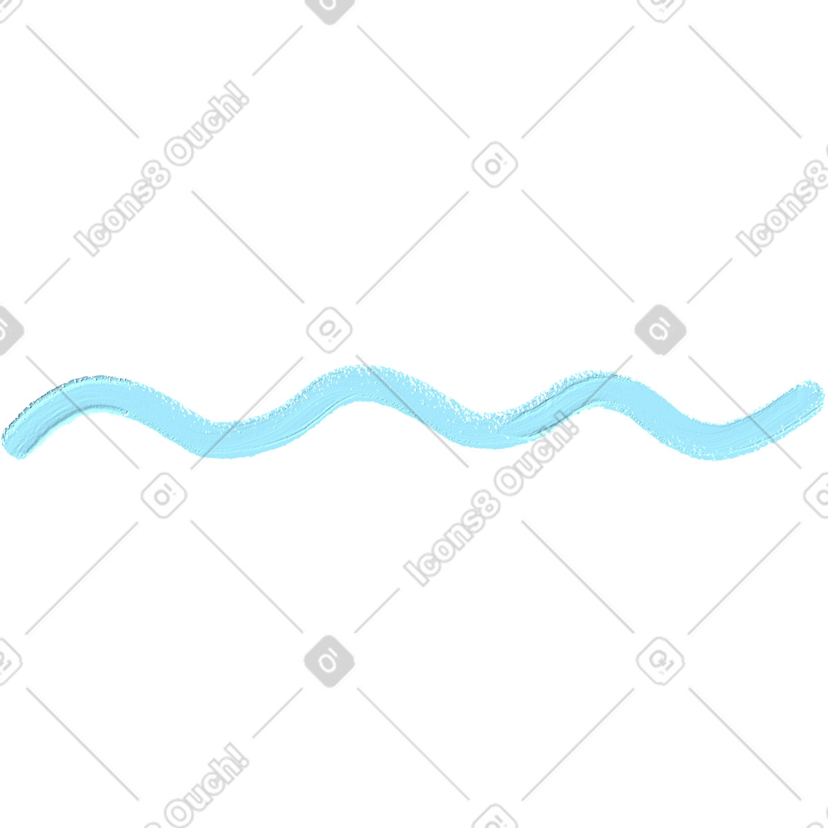 Blue wave illustration in Scrapbooking style download in PNG, SVG