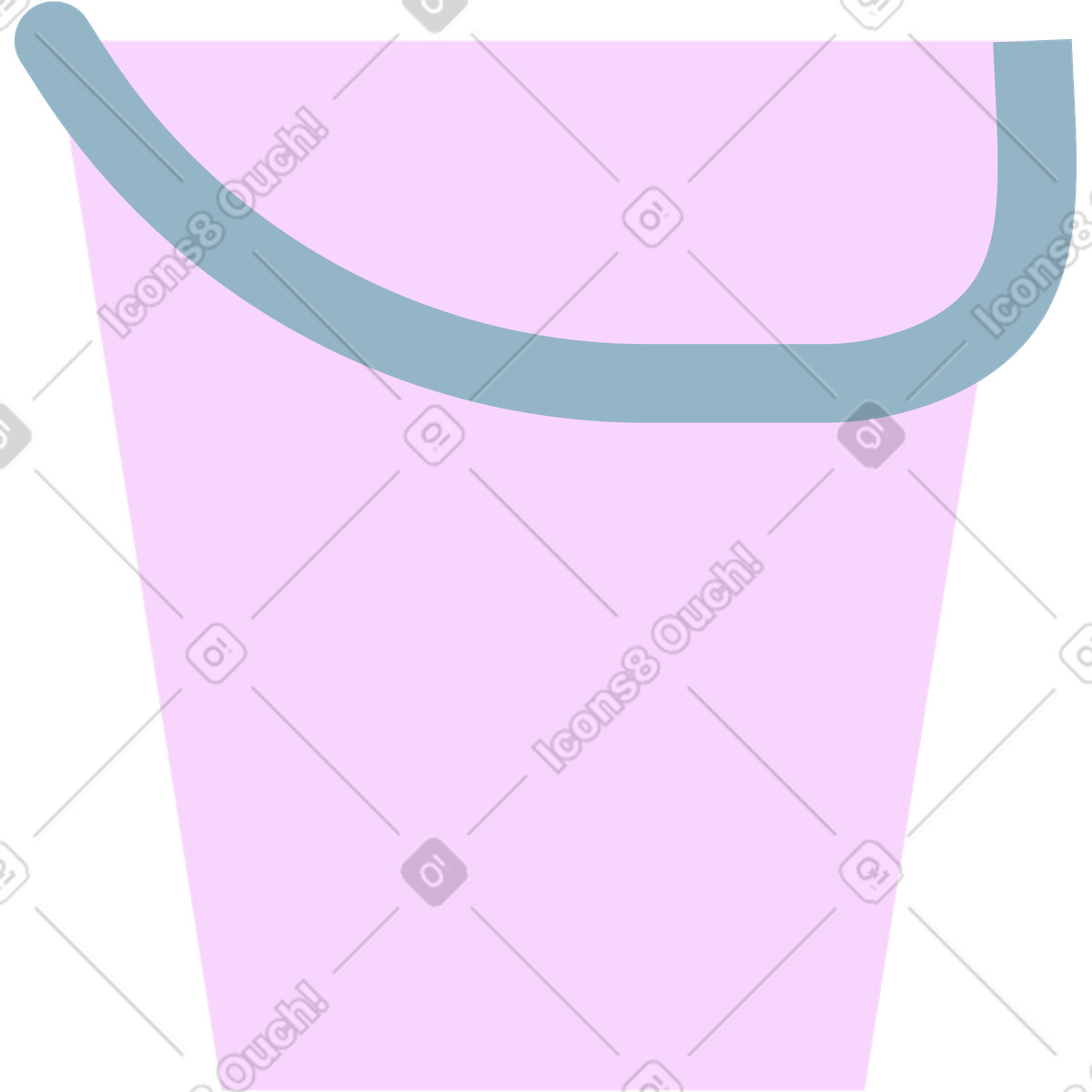 Illustration Seau dans le style Marginalia à télécharger aux formats PNG, SVG