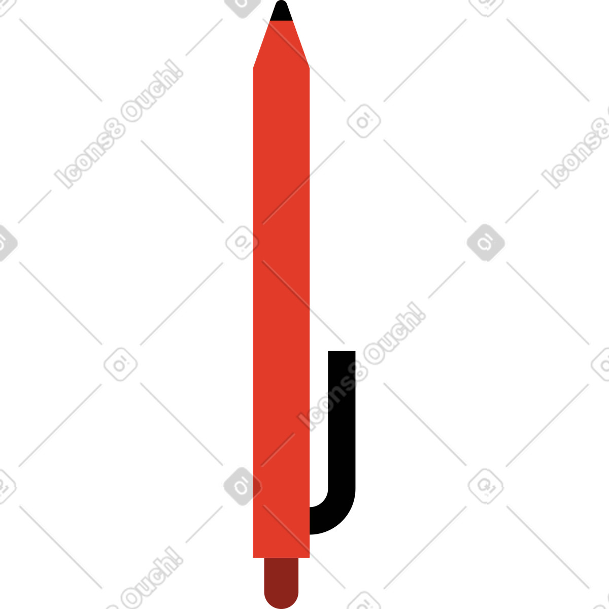 Ilustração de Caneta em no estilo Burgundy para baixar em PNG, SVG