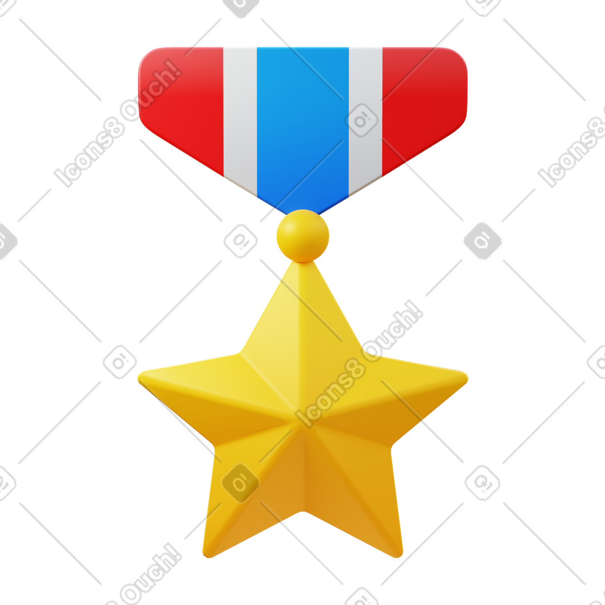 下载 3D Fluency 风格的 Medal 插画，支持 PNG、SVG 格式