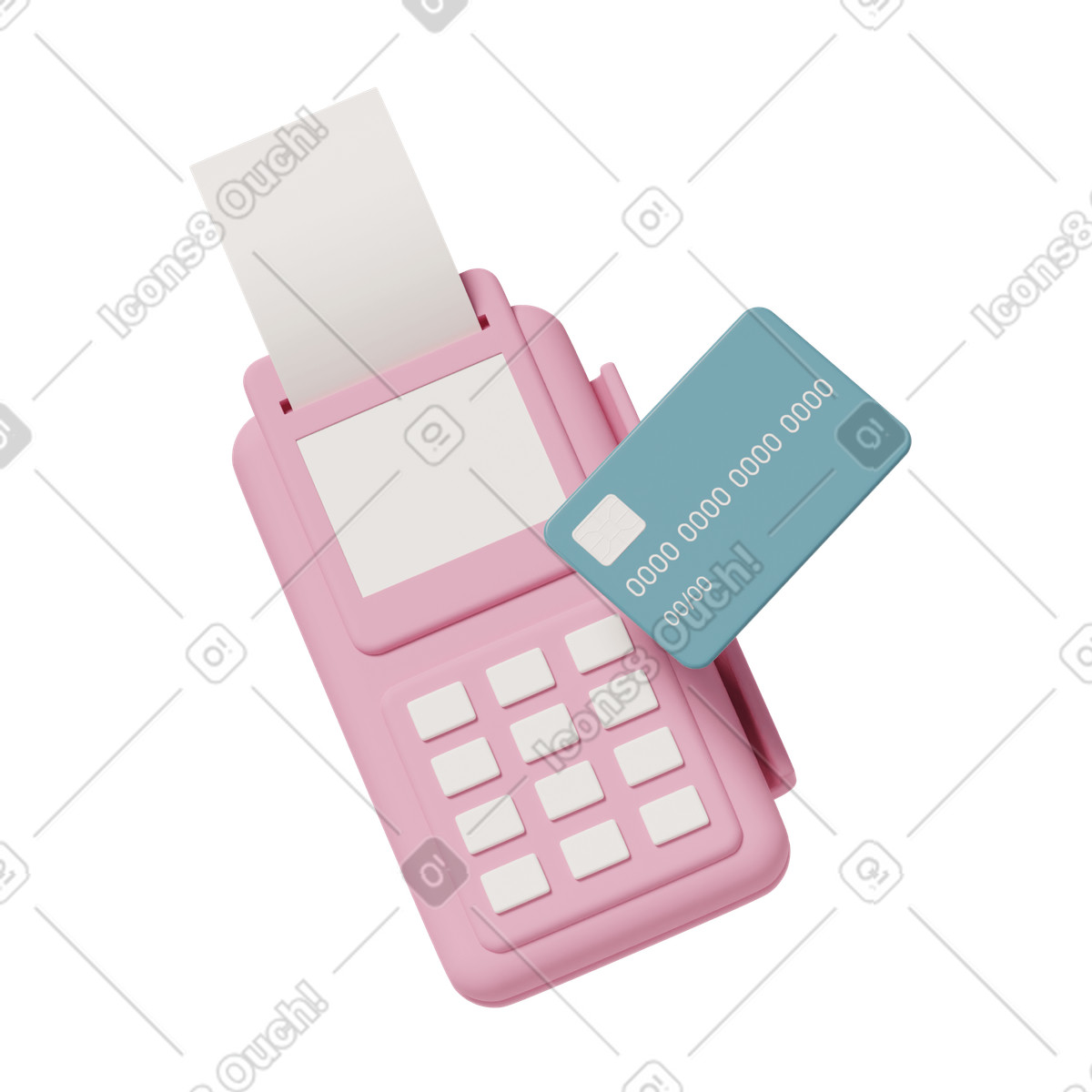 Check machine illustration in 3D Casual life style download in PNG, SVG